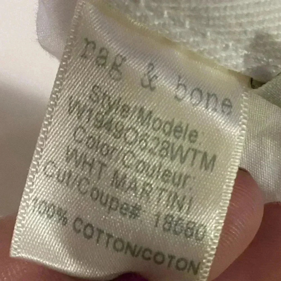 Rag & Bone White Distressed Cut Off Shorts Size 30 - Picture 4 of 4